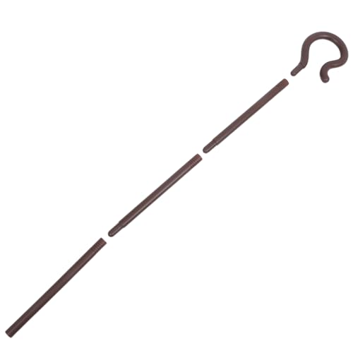 NAMOARLY Stock Bühnenzubehör Rohrverzierung Halloween-Stick Tanzrohr -Performance -krücke Jazz-deko-Requisite Verkleiden Sie Halloween- Cosplay Cane Tanzrohrkrücke Brown Plastik von NAMOARLY