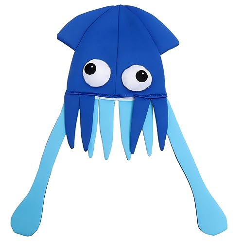 NAMOARLY Tintenfischhut Kinderhelm Kostüm Zubehör Hase Hat -prop Piratenhut Hut Für Mädchen Albern Lustige Baseballmützen Cosplay-hut Für Kinderpartys Oktopus-hut- Plüsch Stoff Blue NAMOARLY Tintenfischhut Kinderhelm Kostüm Zubehör Hase Hat -prop Piratenhut Hut Für Mädchen Albern Lustige Baseballmützen Cosplay-hut Für Kinderpartys Oktopus-hut- Plüsch Stoff Blue von NAMOARLY