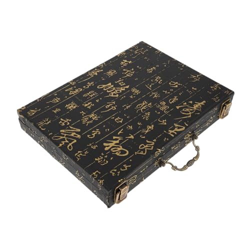 NAMOARLY Traditionelle Mahjong-aufbewahrungsbox Mit Tragegriff, Mahjong-Steine aus Holz Und Schachspiele-Organizer-Koffer Für Festliche Anlässe, 33,5 X 26 cm NAMOARLY Traditionelle Mahjong-aufbewahrungsbox Mit Tragegriff, Mahjong-Steine aus Holz Und Schachspiele-Organizer-Koffer Für Festliche Anlässe, 33,5 X 26 cm von NAMOARLY