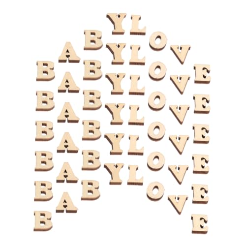 NAMOARLY Unvollendete Holzbuchstaben Für Bastelprojekte Kleine Holzbuchstaben Für DIY Dekoration Englisch Alphabet Fliesen Für Kreative Kinderprojekte Und Wohnaccessoires von NAMOARLY
