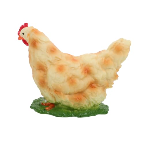 NAMOARLY Weiche Henne Figurine Lustige Hühner Skulptur Für Garten Deko Farm Tier Modell Kinderspielzeug Ideal Für Balkon Terrasse Und Als von NAMOARLY