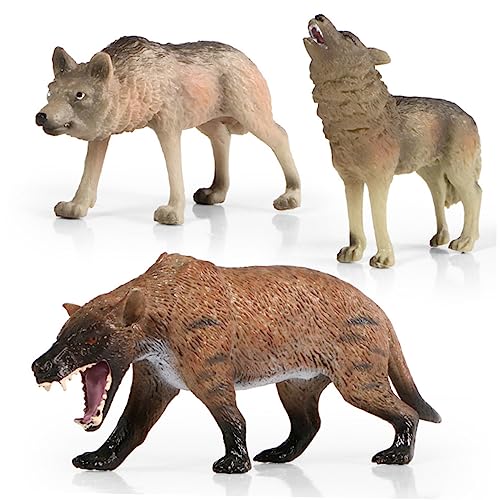 NAMOARLY Wolfsmodell Dekoration Wolf-Ornament Künstliches Wolfsdekor Interessante Foto -Requisiten von NAMOARLY