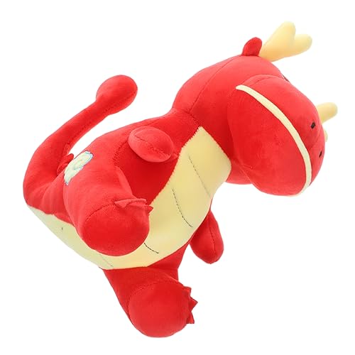 NAMOARLY ausgestopftes Drachenspielzeug New Year Decoration neujahrsdeko Drachen Plüschfigur Drachen Ornament Drachenspielzeug im chinesischen Stil Maskottchen-Drachenpuppe Stoff rot von NAMOARLY