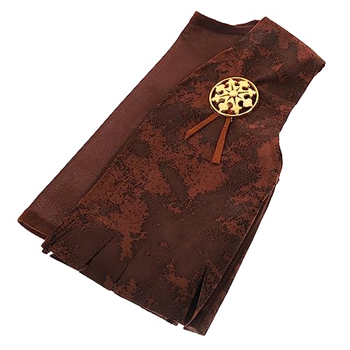NAMOARLY -festivalweste Coole Weste Für Kleidung Für Die Party Halloween-karnevalskostüm -Outfit Partyweste Wilde Weste -Cosplay-Kleidung Für Party Brown Gestrick von NAMOARLY