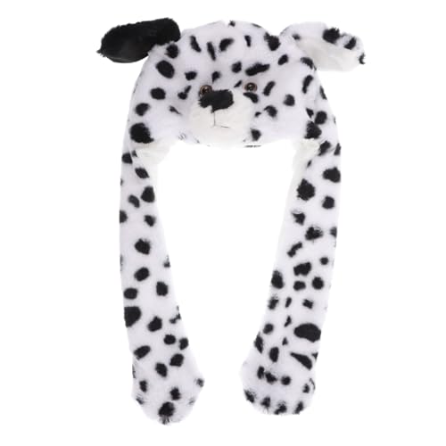 NAMOARLY Stirnband Mit Beweglichen Hundeohren Plüsch-dalmatiner-tiermütze Für Jungen Und Mädchen Erwachsene NAMOARLY Stirnband Mit Beweglichen Hundeohren Plüsch-dalmatiner-tiermütze Für Jungen Und Mädchen Erwachsene von NAMOARLY