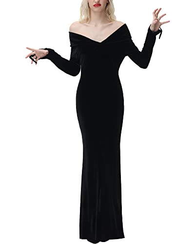 NANAMEEI Halloween Kleid Damen Gothic Renaissance Partykleid Langarm Einfarbig Halloweenkleid Carneval Kostüm Schwarz 2XL NANAMEEI Halloween Kleid Damen Gothic Renaissance Partykleid Langarm Einfarbig Halloweenkleid Carneval Kostüm Schwarz 2XL von NANAMEEI