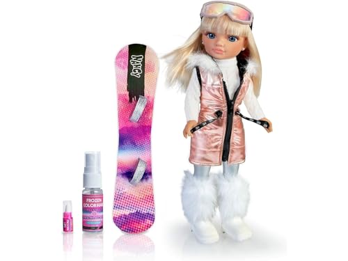 NANCY - Snow Fashion, EIN Tag im Schnee, Ski Puppe mit Snowboard und Silber Glam Outfit, mit Winterzubehör und Wintersport Accesoires, Famosa (700017338) NANCY - Snow Fashion, EIN Tag im Schnee, Ski Puppe mit Snowboard und Silber Glam Outfit, mit Winterzubehör und Wintersport Accesoires, Famosa (700017338) von NANCY