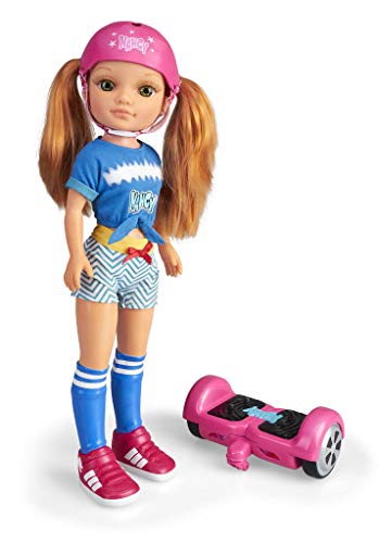 Nancy - Ein Tag mit meinem Hoverboard, mit patinete Hoverboard Mechanische Puppe für Kinder ab 3 Jahre, Multicolor (Famosa 700015134) von NANCY