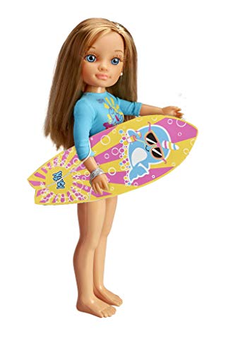 Nancy- Ein Tag des Surfens, 42 cm Handgelenk, mit Neoprenanzug und Surfbrett, ab 3 Jahren von NANCY