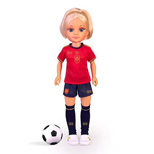 Nancy - Spanische Nationalmannschaft Blond, Fußballpuppe in Zusammenarbeit mit weiblichem Fußballmannschaft, spanisches Team und Hologramm des spanischen Royal Federation, Famosa (NAC41100) von NANCY