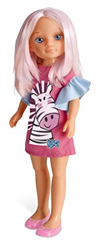 NANCY - Tag Farbe Puppe mit rosa Haaren. Geeignet für Kinder ab 3 Jahre (Famosa 700015030) von NANCY