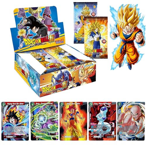 Dragon Ball Cards, 192 Dragon Ball-Sammlerkarte, Dragon Ball Anime-Karten, Brettspielkarten, TCG CCG-Sammelkartenspielbox,Geeignet für Dragon Ball-Fans, Teenager und Kartensammler. von NANDEZ