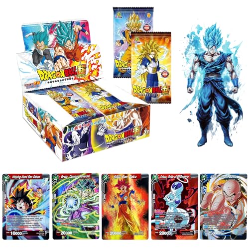 Dragon Ball Cards, 200 Dragon Ball-Sammlerkarte, Dragon Ball Anime-Karten, Brettspielkarten, TCG CCG-Sammelkartenspielbox,Geeignet für Dragon Ball-Fans, Teenager und Kartensammler. von NANDEZ