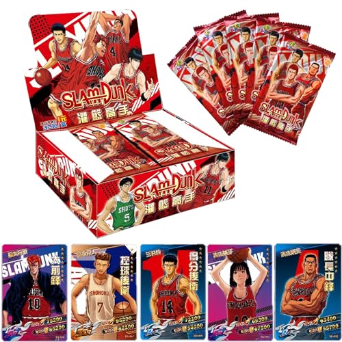 Slam Dunk-Cards, 192 Slam Dunk-Sammlerkarte, Anime-Karte, Brettspielkarten, TCG CCG-Sammelkartenspielbox für Slam Dunk-Fans, Teenager und Basketball-Enthusiasten. von NANDEZ
