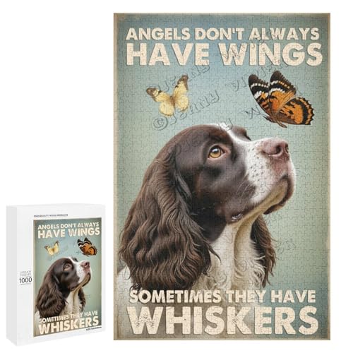 1000-teiliges Puzzle für Erwachsene – Holzpuzzles – Englischer Springer-Spaniel-Hund – bezaubernder Corgi-Hund – fesselnd und lustig für alle Altersgruppen, personalisierbar 1000-teiliges Puzzle für Erwachsene – Holzpuzzles – Englischer Springer-Spaniel-Hund – bezaubernder Corgi-Hund – fesselnd und lustig für alle Altersgruppen, personalisierbar von NANVIER