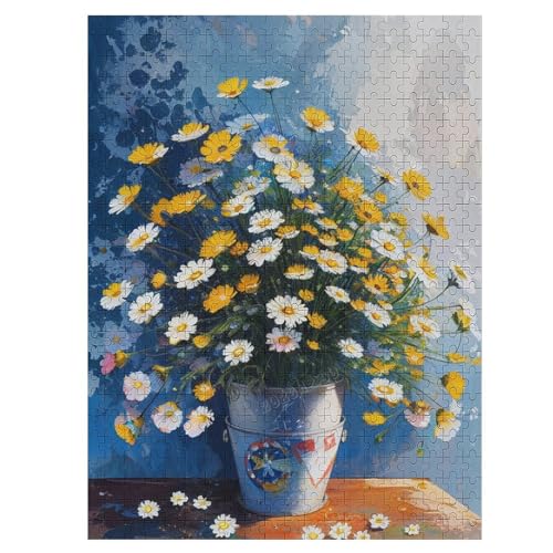 Puzzle für Erwachsene, Motiv: Gänseblümchen, Ölgemälde, Holzpuzzle, klassisches Puzzle, DIY-Landschaft, Heimdekoration, intellektuelles Spiel, Wandkunst, Geschenk für Frauen, Teenager, 500 Teile Puzzle für Erwachsene, Motiv: Gänseblümchen, Ölgemälde, Holzpuzzle, klassisches Puzzle, DIY-Landschaft, Heimdekoration, intellektuelles Spiel, Wandkunst, Geschenk für Frauen, Teenager, 500 Teile von NANVIER