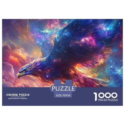 Adler Puzzle 1000 Teile Puzzle 70x50cm/1000pcs Für Erwachsene Und Kinder Brillanter Himmel Stressabbau Spielzeug Familienpuzzle DIY Karton von NAOFEKUID