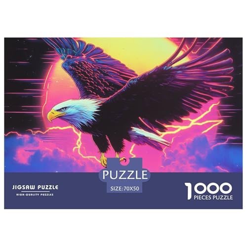 Adler Puzzles 1000 Teile Puzzles 70x50cm/1000pcs Für Erwachsene Kinder Pädagogisches Familienpuzzle DIY Karton von NAOFEKUID