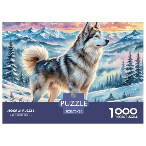 Alaskanische Malamute Dog Puzzles 1000 Teile Puzzle 70x50cm/1000pcs Für Erwachsene Und Kinder Tier niedliche Haustiere Pädagogisches Kreative DIY Karton Alaskanische Malamute Dog Puzzles 1000 Teile Puzzle 70x50cm/1000pcs Für Erwachsene Und Kinder Tier niedliche Haustiere Pädagogisches Kreative DIY Karton von NAOFEKUID