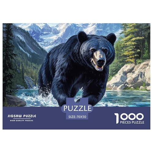 Bären Puzzles 1000 Teile Puzzle 70x50cm/1000pcs Für Erwachsene Und Kinder Stressabbau Spielzeug Kreative DIY Karton von NAOFEKUID