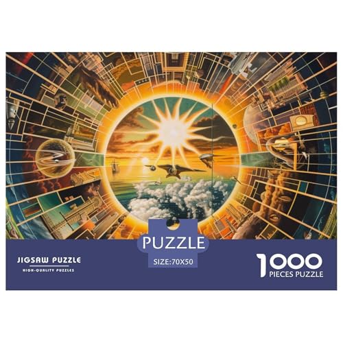 Bild Collage Puzzles 1000 Teile Puzzles 70x50cm/1000pcs Für Erwachsene Kinder Stressabbau Spielzeug Familienpuzzle DIY Karton von NAOFEKUID