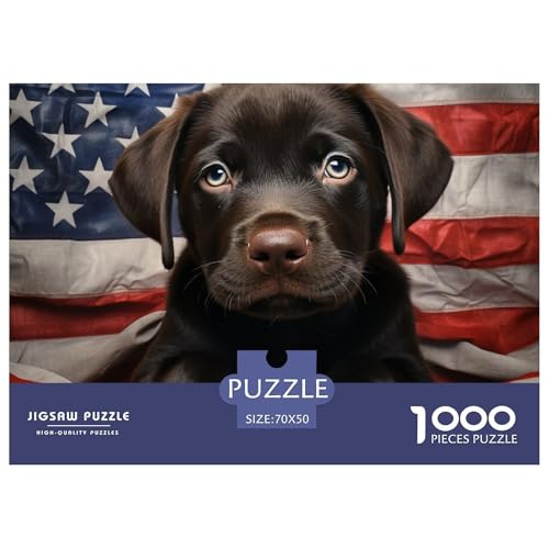 Bilder von Labrador Puzzle 1000 Teile Puzzles 70x50cm/1000pcs Für Erwachsene Und Kinder Stressabbau Spielzeug Kreative DIY Karton von NAOFEKUID