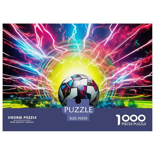 Blitz Fußball Puzzle 1000 Teile Puzzle 70x50cm/1000pcs Für Erwachsene Kinder Stressabbau Spielzeug Kreative DIY Karton von NAOFEKUID