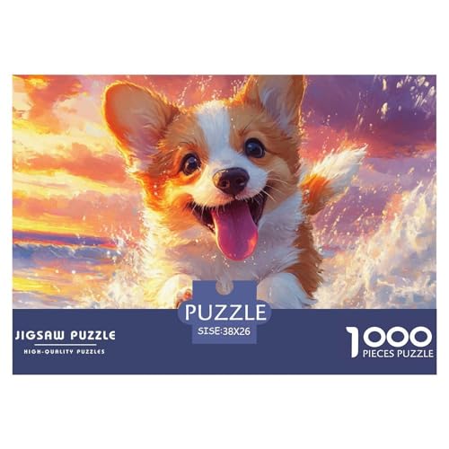 Corgi Puzzles 1000 Teile Puzzle 38x26cm/1000pcs Für Erwachsene Und Kinder Pädagogisches Familienpuzzle DIY Karton Corgi Puzzles 1000 Teile Puzzle 38x26cm/1000pcs Für Erwachsene Und Kinder Pädagogisches Familienpuzzle DIY Karton von NAOFEKUID