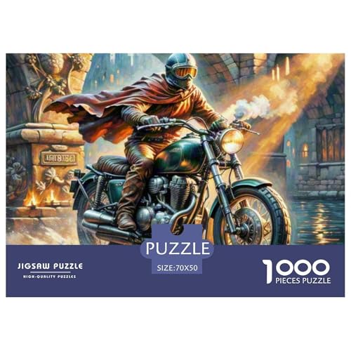 Dirt Bike Puzzle 1000 Teile Puzzle 70x50cm/1000pcs Für Erwachsene Und Kinder Motorradfahrer Pädagogisches Kreative DIY Karton von NAOFEKUID