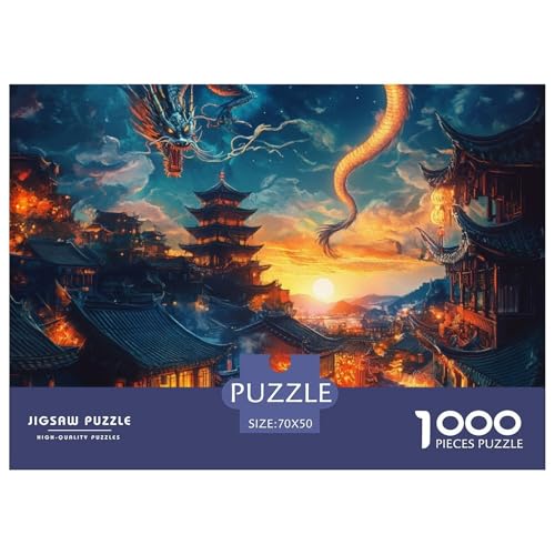 Drachen Puzzles 1000 Teile Puzzle 70x50cm/1000pcs Für Erwachsene Und Kinder Stressabbau Spielzeug Familienpuzzle DIY Karton Drachen Puzzles 1000 Teile Puzzle 70x50cm/1000pcs Für Erwachsene Und Kinder Stressabbau Spielzeug Familienpuzzle DIY Karton von NAOFEKUID
