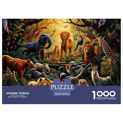Dschungeltiere Puzzle 1000 Teile Puzzle 70x50cm/1000pcs Für Erwachsene Kinder Stressabbau Spielzeug Kreative DIY Karton Dschungeltiere Puzzle 1000 Teile Puzzle 70x50cm/1000pcs Für Erwachsene Kinder Stressabbau Spielzeug Kreative DIY Karton von NAOFEKUID