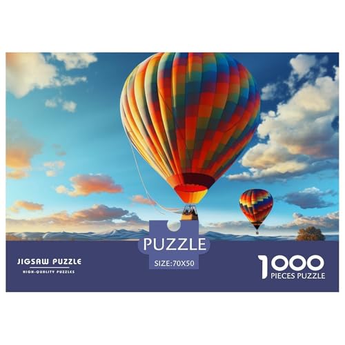 Heißluftballon Puzzle 1000 Teile Puzzle 70x50cm/1000pcs Für Erwachsene Und Kinder Stressabbau Spielzeug Familienpuzzle DIY Karton von NAOFEKUID