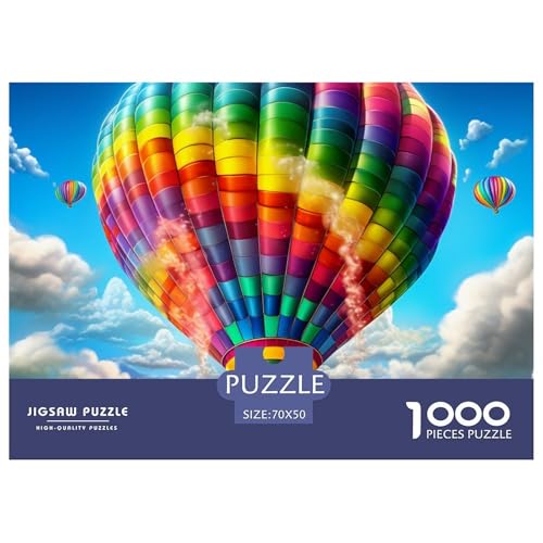 Heißluftballon Puzzles 1000 Teile Puzzle 70x50cm/1000pcs Für Erwachsene Und Kinder Pädagogisches Kreative DIY Karton von NAOFEKUID