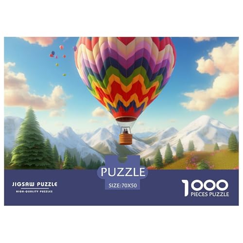 Heißluftballon Puzzles 1000 Teile Puzzles 70x50cm/1000pcs Für Erwachsene Und Kinder Stressabbau Spielzeug Familienpuzzle DIY Karton von NAOFEKUID