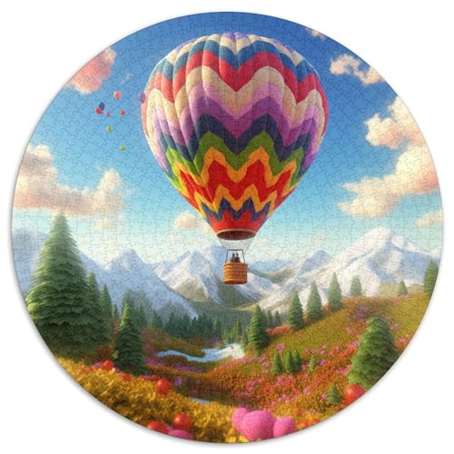 Heißluftballon Puzzles Rundes Puzzle 1000 Teile Circular Puzzle 1000pcs (67.5x67.5cm) Für Erwachsene Kinder Pädagogisches Kreative DIY Karton von NAOFEKUID