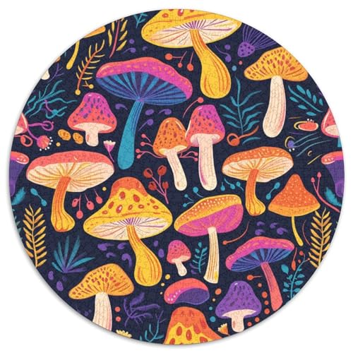 Illustration Puzzle Rund Puzzles 1000 Teile Circular Puzzle 1000pcs (67.5x67.5cm) Für Erwachsene Und Kinder Pädagogisches Familienpuzzle DIY Karton von NAOFEKUID