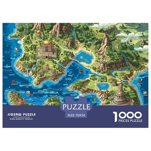 Labyrinth Puzzles 1000 Teile Puzzle 70x50cm/1000pcs Für Erwachsene Kinder Pädagogisches Kreative DIY Karton von NAOFEKUID