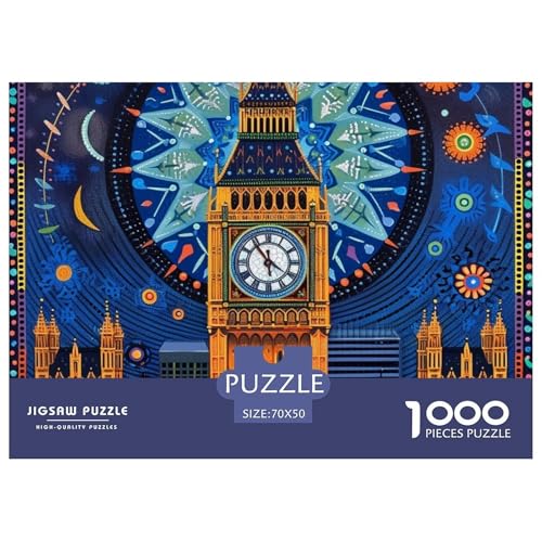 Londoner Puzzle 1000 Teile Puzzles 70x50cm/1000pcs Für Erwachsene Kinder Stressabbau Spielzeug Kreative DIY Karton von NAOFEKUID