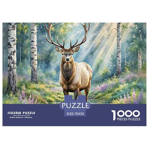 Milu Puzzle 1000 Teile Puzzle 70x50cm/1000pcs Für Erwachsene Und Kinder Tierwelt Tier Pädagogisches Kreative DIY Karton von NAOFEKUID