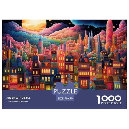 Mondstadt Puzzle 1000 Teile Puzzle 70x50cm/1000pcs Für Erwachsene Und Kinder Pädagogisches Kreative DIY Karton von NAOFEKUID