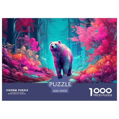 Ölmalerei Bär Puzzles 1000 Teile Puzzles 70x50cm/1000pcs Für Erwachsene Kinder Pädagogisches Familienpuzzle DIY Karton Ölmalerei Bär Puzzles 1000 Teile Puzzles 70x50cm/1000pcs Für Erwachsene Kinder Pädagogisches Familienpuzzle DIY Karton von NAOFEKUID