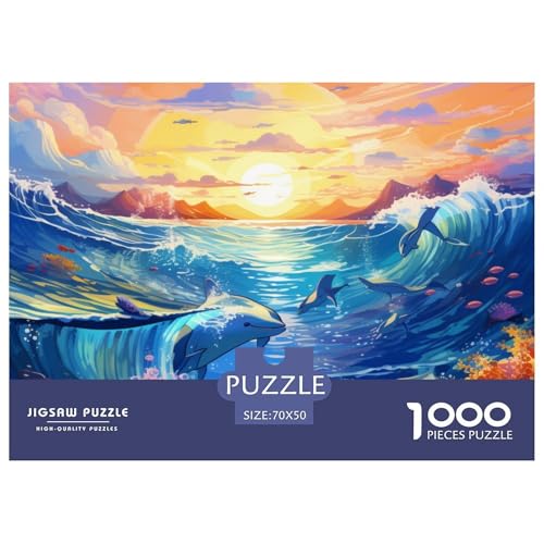 Ozean Puzzles 1000 Teile Puzzles 70x50cm/1000pcs Für Erwachsene Und Kinder Stressabbau Spielzeug Familienpuzzle DIY Karton von NAOFEKUID