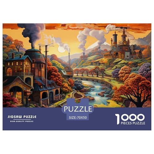 Paradies Puzzle 1000 Teile Puzzle 70x50cm/1000pcs Für Erwachsene Und Kinder Pädagogisches Familienpuzzle DIY Karton von NAOFEKUID