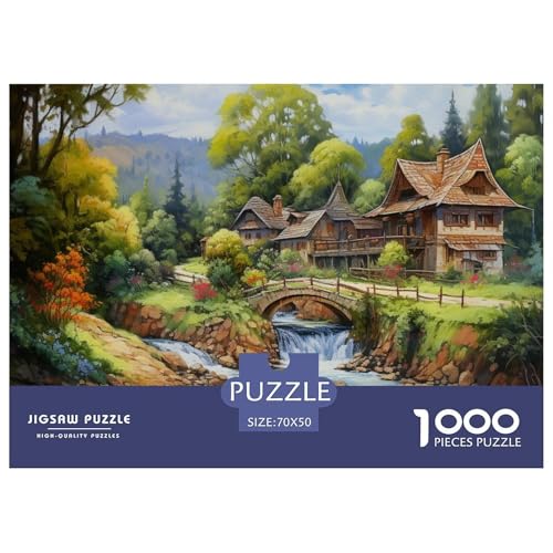 Paradies Puzzle 1000 Teile Puzzle 70x50cm/1000pcs Für Erwachsene Und Kinder Stressabbau Spielzeug Familienpuzzle DIY Karton von NAOFEKUID
