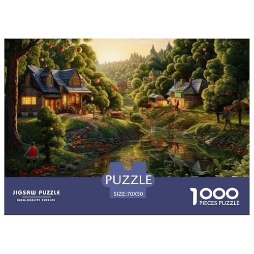 Paradies Puzzle 1000 Teile Puzzles 70x50cm/1000pcs Für Erwachsene Kinder Stressabbau Spielzeug Kreative DIY Karton von NAOFEKUID