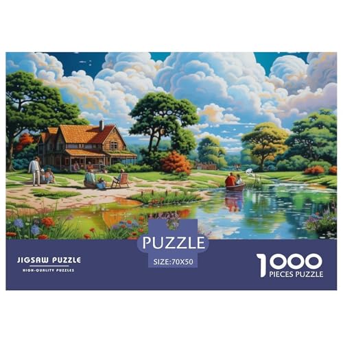 Paradies Puzzle 1000 Teile Puzzles 70x50cm/1000pcs Für Erwachsene Kinder Stressabbau Spielzeug Kreative DIY Karton von NAOFEKUID