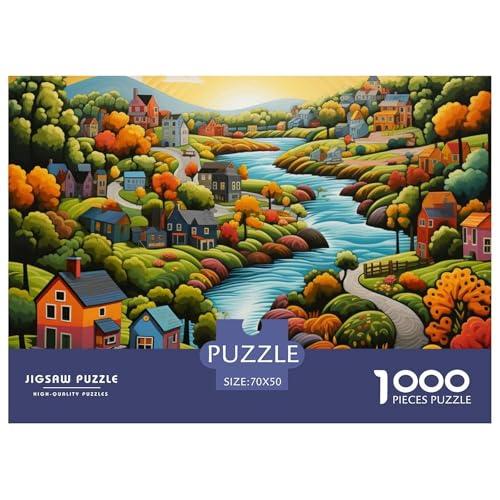 Paradies Puzzles 1000 Teile Puzzle 70x50cm/1000pcs Für Erwachsene Und Kinder Stressabbau Spielzeug Kreative DIY Karton von NAOFEKUID