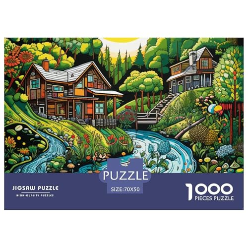Paradies Puzzles 1000 Teile Puzzles 70x50cm/1000pcs Für Erwachsene Kinder Pädagogisches Familienpuzzle DIY Karton von NAOFEKUID