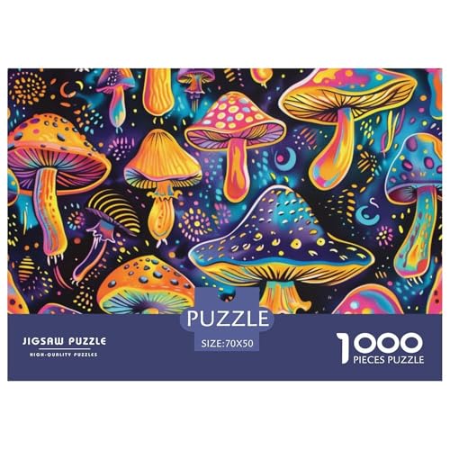Pilze Puzzle 1000 Teile Puzzles 70x50cm/1000pcs Für Erwachsene Und Kinder Stressabbau Spielzeug Kreative DIY Karton von NAOFEKUID