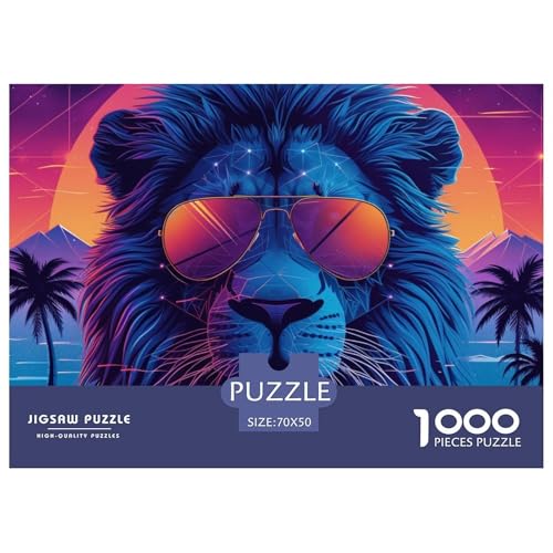 Retro Löwen Puzzles 1000 Teile Puzzles 70x50cm/1000pcs Für Erwachsene Und Kinder Stressabbau Spielzeug Kreative DIY Karton Retro Löwen Puzzles 1000 Teile Puzzles 70x50cm/1000pcs Für Erwachsene Und Kinder Stressabbau Spielzeug Kreative DIY Karton von NAOFEKUID